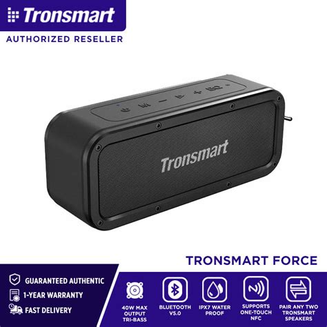 Tronsmart Force 40W IPX7 Waterproof Bluetooth 5.0 Wireless .